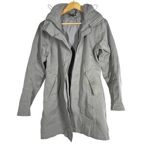 Patagonia Parka Jacket Waterproof Breathable Outdoor Mid Length Gray Medium